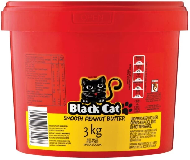 Black Cat Smooth Peanut Butter 3 kg