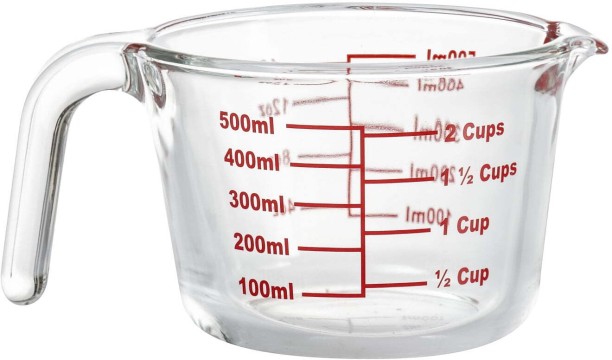 Consol 0.5 l Borosilicate Glass Measuring Jug