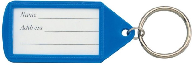 Matlock Blue Plastic Key Rings Key Chain