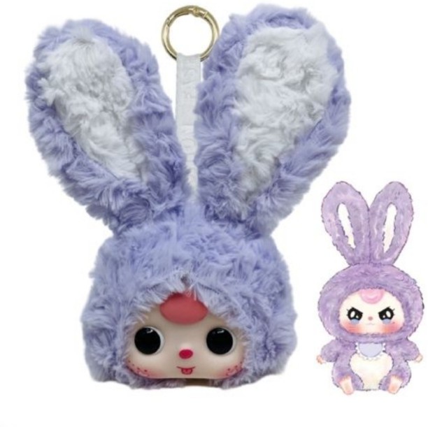 Generic 120-36 Bunny Plush Doll Key Chain
