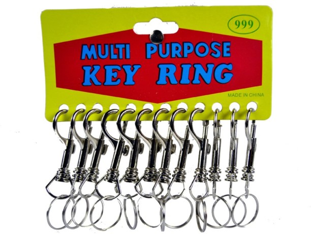 Investify Key Ring Snap Swivel 6.5cm Bulk Pack 12 Key Chain