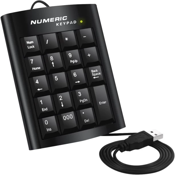 SUPER E SE-L119 One Hand USB Wired Numeric Keypad K015 Desktop Keyboard