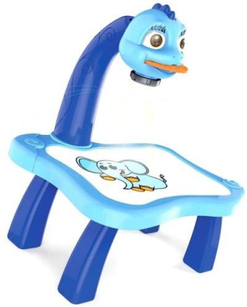 Phronex Kids Painting Learning Desk with Smart Projector Light Music Toy Plastic Activity Table