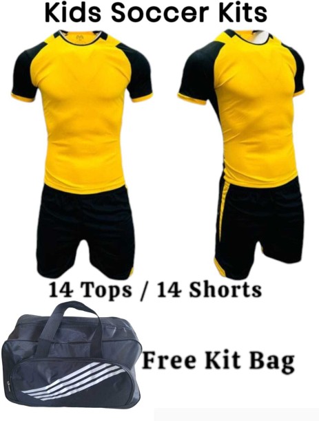 Tradesia Junior Soccer 14 Tops / 14 Shorts Kit with Free Kit Bag Football & Fitness Kit
