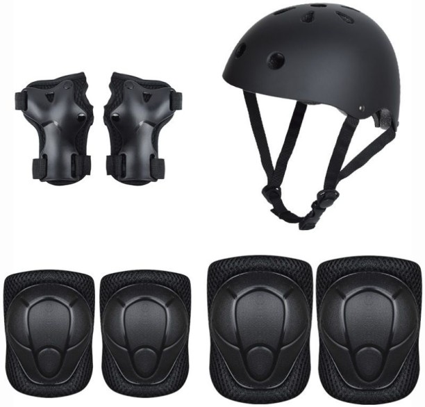 HOME GYM Child Skateboard Balance Wheel Protector Pads & Helmet 7 Piece Set Skating Kit