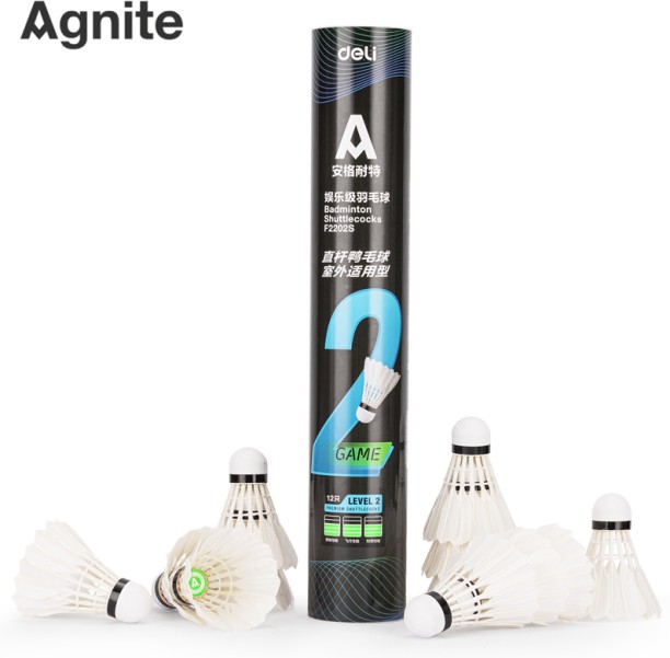 Agnite Badminton Ball 12 balls Badminton Kit