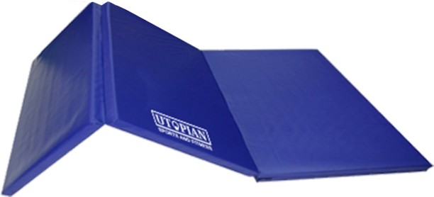 utopian Blue Foldable Floor Exercise Mat 1.2 meters Yoga Kit