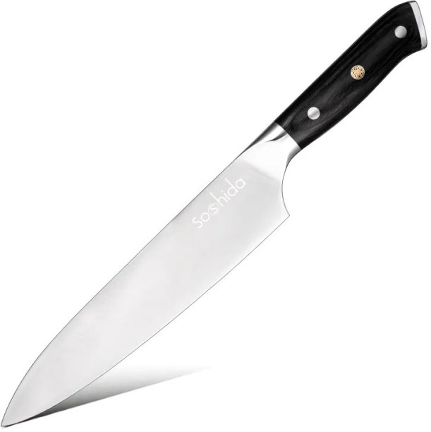 Soshida 1 Piece Stainless Steel Chefs Ultra 8" Chef Knife