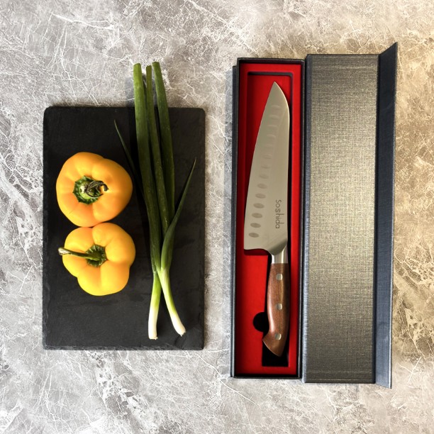 Soshida 1 Piece Steel Chefs Meraki 8" Chef Knife