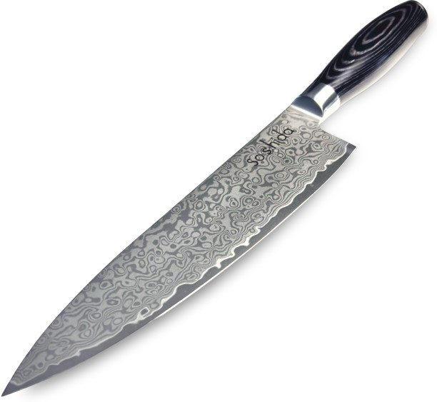 Soshida 1 Piece Steel Chefs Damascus Prestige 8" Chef Knife