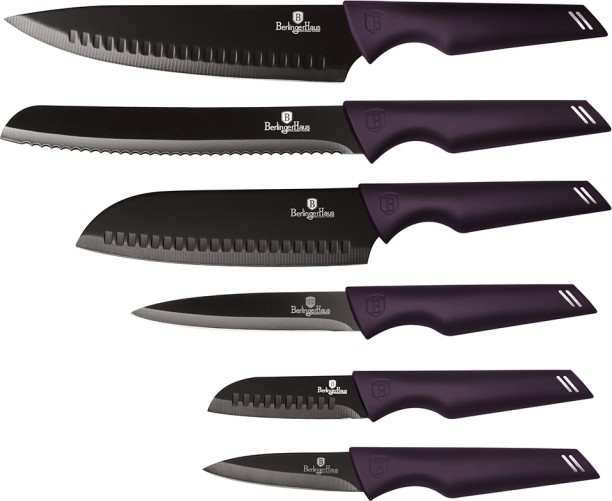 Berlinger Haus 6 Piece Carbon Steel Chefs, Utility, Bread, Steak BH-2597