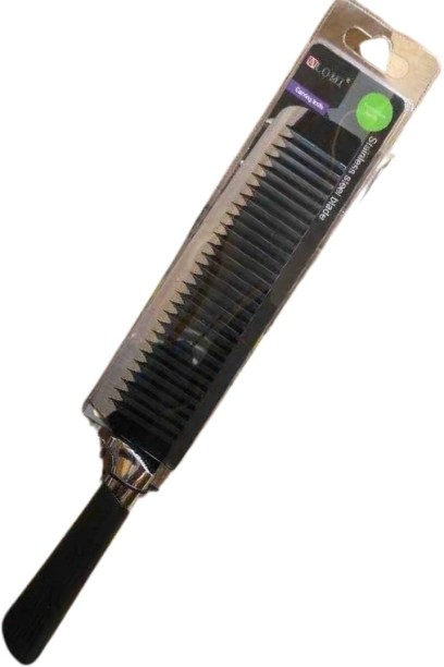 Alomi 1 Piece Stainless Steel Mincing 816014 ALM-X006A 8 inch Black Embossed Kitchen Knife