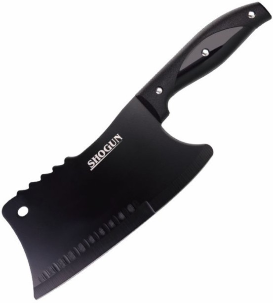 Shogun 1 Piece Steel Chefs Multi-Cut Cleaver | Multi-Function Kitchen Knife