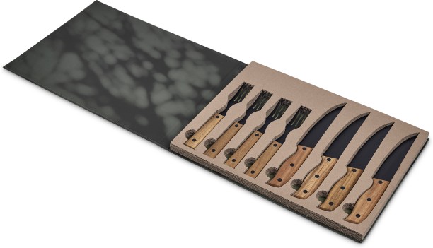 Andy Cartwright 8 Piece Stainless Steel Steak Ermelo Knive and Fork- set