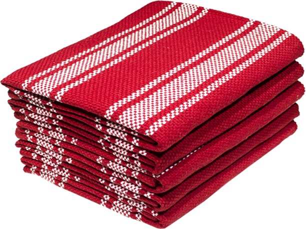 Bunty Kitchen Towel - Design 2455 - 040x070cms - (05 Pc Pack) Racing Red Cloth Napkins