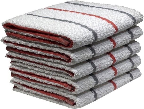 Bunty's Kitchen Towel Kitchen Towel - Design 2328 - 039x059cms - (05 Pc Pack) Steel Gray Cloth Napkins