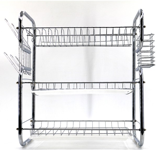 AuraHome Trinity Steel Dish Drying Kitchen Rack