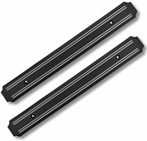 Wobuciko Magnetic Knife Holder Set of 2 Carbon Steel Organizer Kitchen Rack