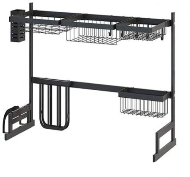SA TRADE Dish Drying Rack Over Sink Display Stand Steel Dish Drainer Kitchen Rack