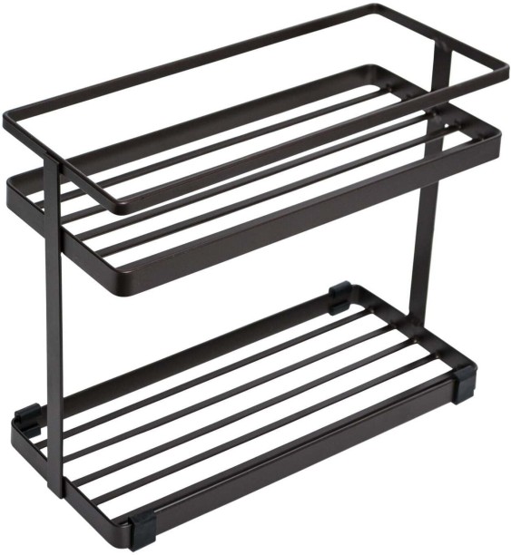 Refined Storage Shelves Coffee Steel Dish Drainer Kitchen Rack