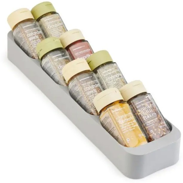 Home Luxe Living Spice Bottle Holder, 40cm x 10cm Plastic Organizer Kitchen Rack