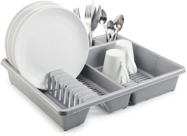 Woodly WOOGELMARGD Plastic Dish Drying Kitchen Rack