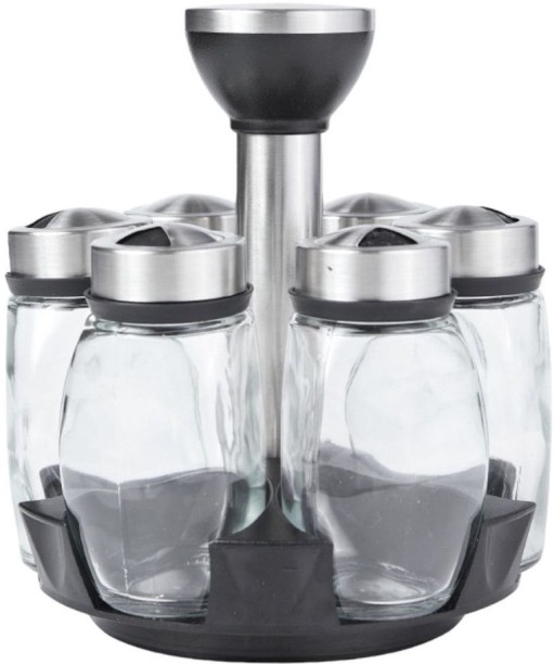 lilhe Tabletop Spice Rack Aluminium Containers Kitchen Rack