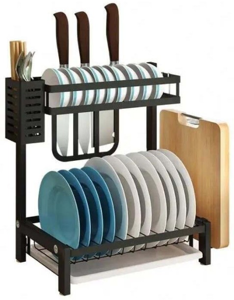 Cosave Multifunctional Steel Dish Drainer Kitchen Rack