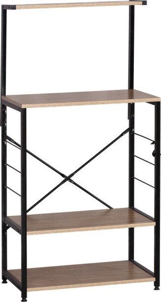 Infinity Homeware Sofia Kitchen Rack Shelving Steel, Wood Organizer Kitchen Rack