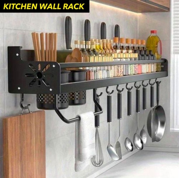 KITCHEN WALL RACK 01 Iron Utensil Kitchen Rack