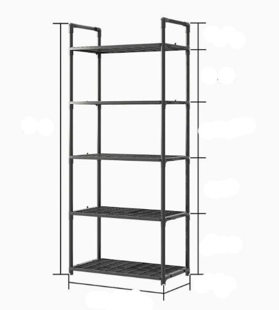infinity homeware Movable Metal Kitchen Storage Rack for Snack Vegetable Dish Bathroom Storage Rack Cheap Steel Fruits/Vegetables Kitchen Rack
