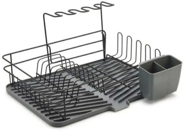 Dish Rack with Utensil Holder 89801 Steel, Plastic Water Dispenser Kitchen Rack