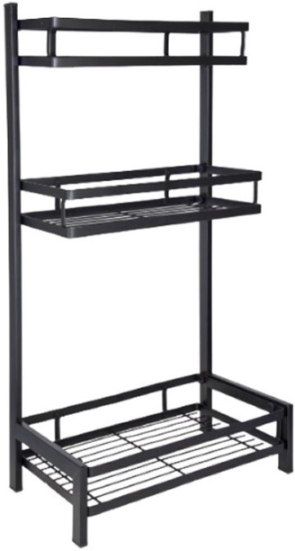 SA_TRADE 3 Level Multifunction Storage Rack Steel Organizer Kitchen Rack