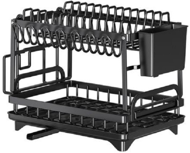 Deals online 2-Tier Dish Drying Rack - Stainless Steel Dish Rack for Kitchen Counter Steel Dish Drying Kitchen Rack