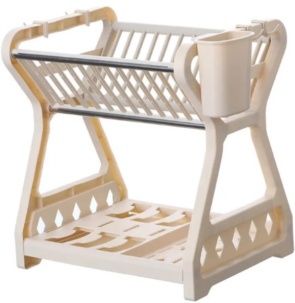 infinity homeware Kitchen Shelf Dish Storage Rack Water Cup Storage Rack Plastic Dish Drying Kitchen Rack