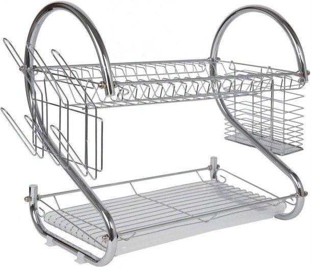 2 layer Dish Drainer WL264 Steel Dish Drainer Kitchen Rack