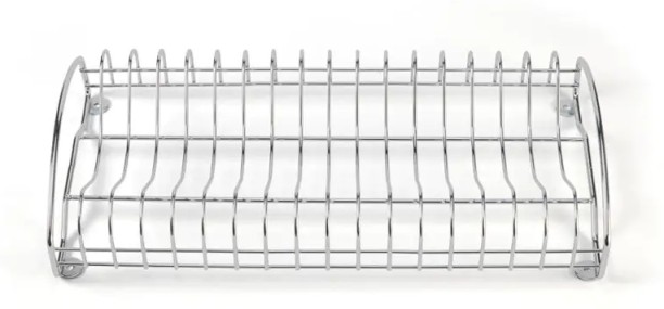 WOODLY Plate Rack, Chrome Plated Steel Plate Kitchen Rack