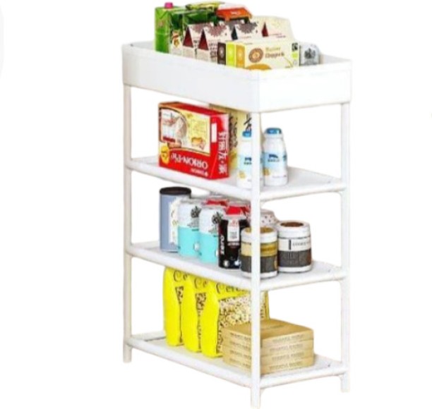 Durable Kitchen Shelf Floor Multi-layer Trolley Organizer Household Bathroom Storage Steel Organizer Kitchen Rack