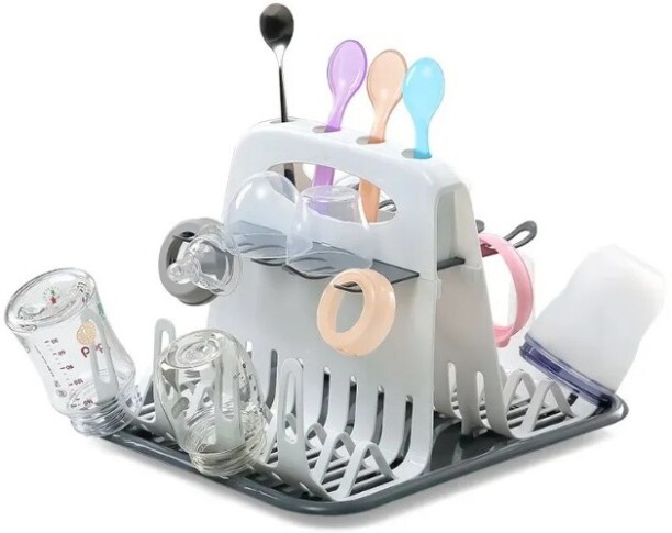 R AND E Modern Bottle Drying Rack Plastic Dish Drying Kitchen Rack