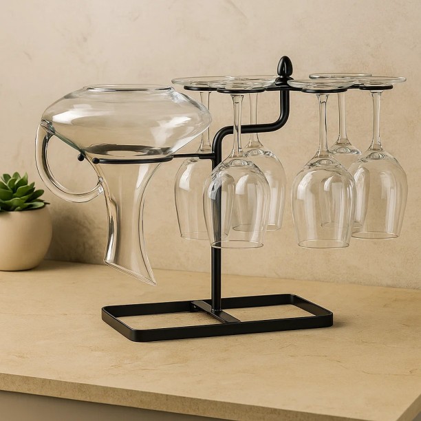 JUSTSIMPLIFIED 87002541 Steel Cup Kitchen Rack