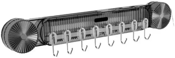 TGT- Wall Mount Kitchen Utensil Holder with Suction Cups. Plastic Organizer Kitchen Rack