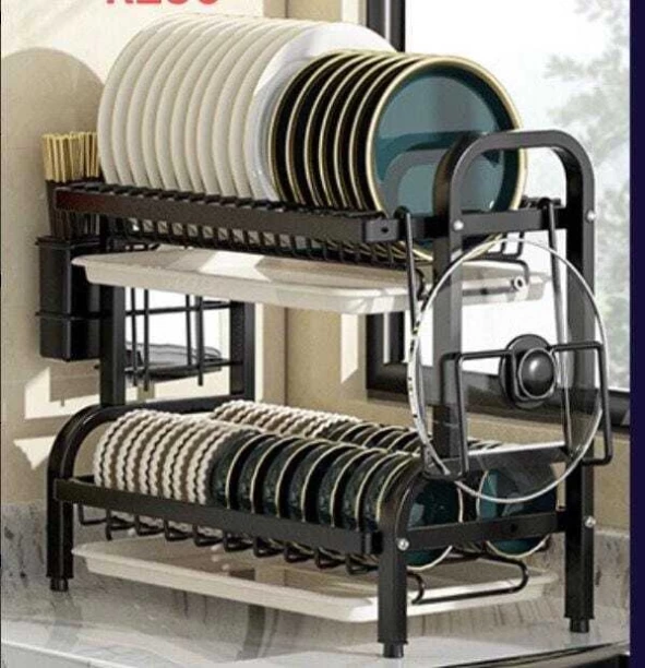 sisa hhnb4533 Steel Dish Drainer Kitchen Rack