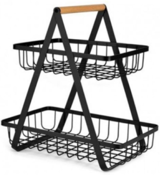 Clive2buy 9443 Carbon Steel Fruits/Vegetables Kitchen Rack