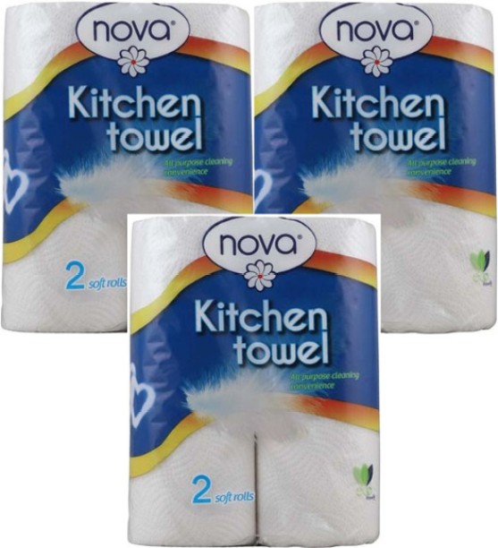 nova 3 x 2 PACK 2PLY KITCHEN TOWEL
