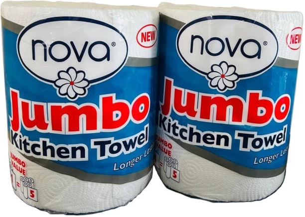 nova Kitchen Towel Jumbo Value (2 Ply, 250 Sheets)