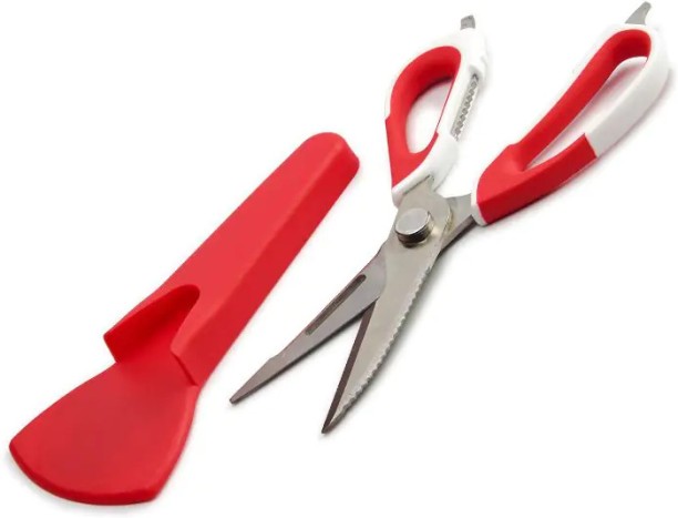 WOODLY Magnet Scissors With Protective Cover Stainless Steel All-Purpose Scissor