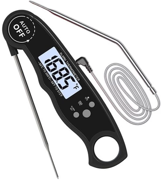 hinotori Food Cooking Thermometer with Two Probe Instant Read Thermocouple Kitchen Thermometer