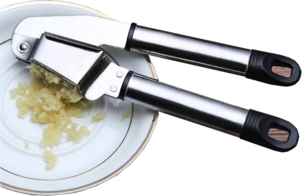 ALANES Stainless Steel Garlic Press Steel Crusher Kitchen Tool Set