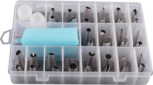 ALANES 39 Piece Stainless Steel Cake Decorating Supplies Kit Topping