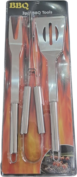 BBQ Three-piece barbecue Steel tool set Steel Food Clips Kitchen Tool Set